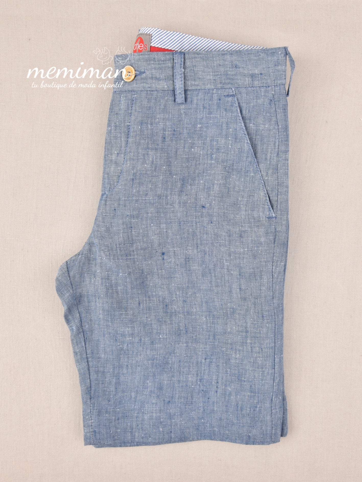 10-05053 Pantalón chino corto lino