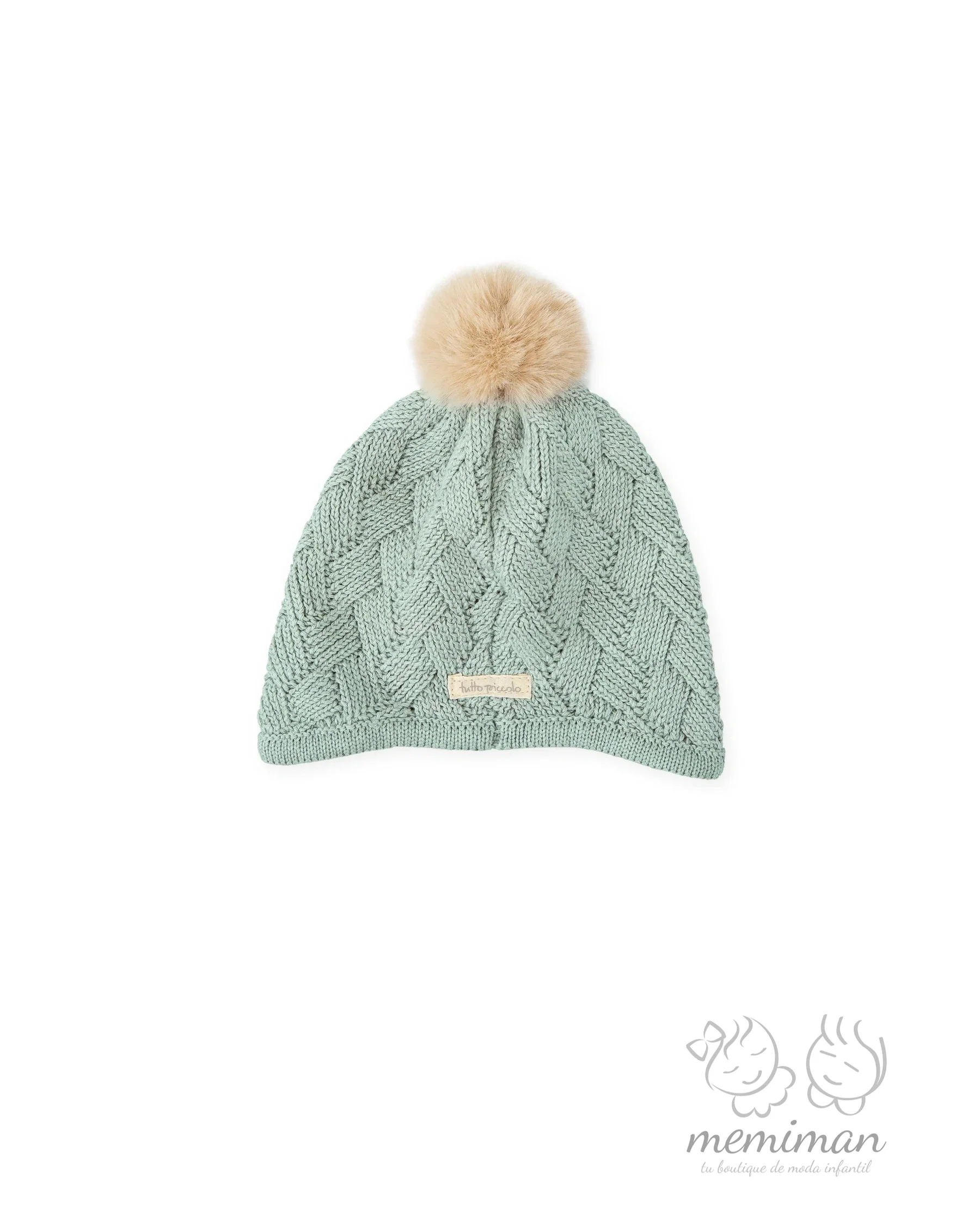 1920W25 BOUQUET Gorro Tricot Bebé - Imagen 3