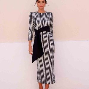 VESTIDO MIDI COMPÁS