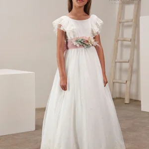 637013MC Vestido Comunión Tul Bordado