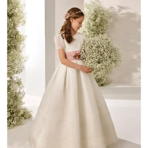 R817 Vestido Comunión Esterilla