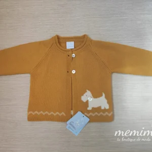 2-283 Chaqueta de punto mostaza